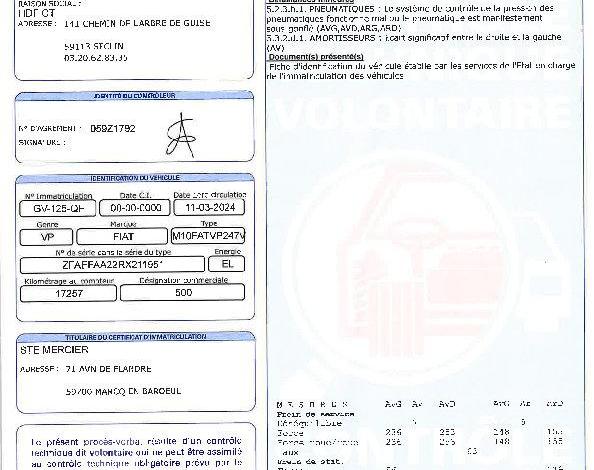 FIAT 500 24 kwh JAUNE GV-125-QF