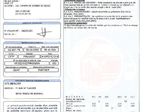 PEUGEOT PARTNER M 650 1,5 BLUEHDI 130 FAP  S&S EAT8 BLANC GZ-957-PS