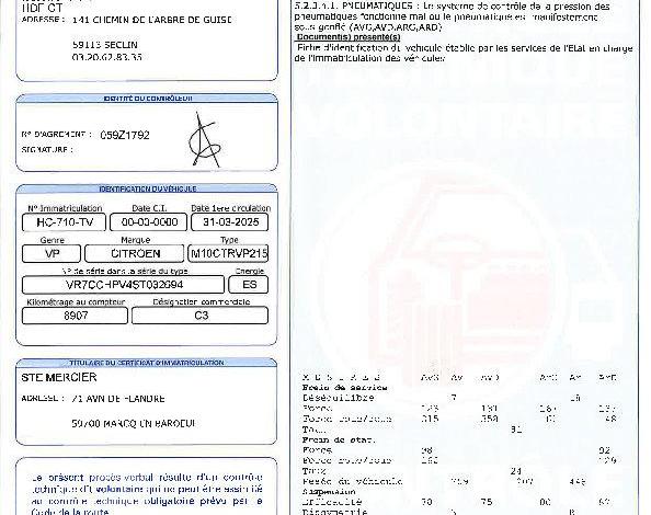 CITROEN C3 BLANC HC-710-TV