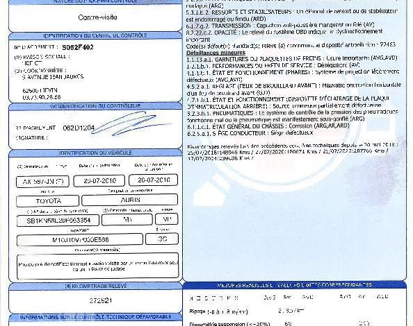 TOYOTA AURIS 1,4 D4D 90 SPORT LINE GRIS AX-587-JN