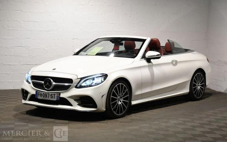 MERCEDES CLASSE C CABRIOLET 2.0 220D 195ch AMG LINE 9G-TRONIC BLANC FH-097-ST