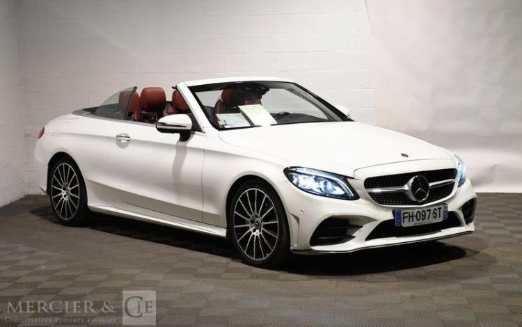 MERCEDES CLASSE C CABRIOLET 2.0 220D 195ch AMG LINE 9G-TRONIC BLANC FH-097-ST