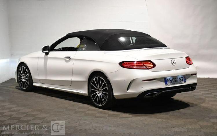 MERCEDES CLASSE C CABRIOLET 2.0 220D 195ch AMG LINE 9G-TRONIC BLANC FH-097-ST