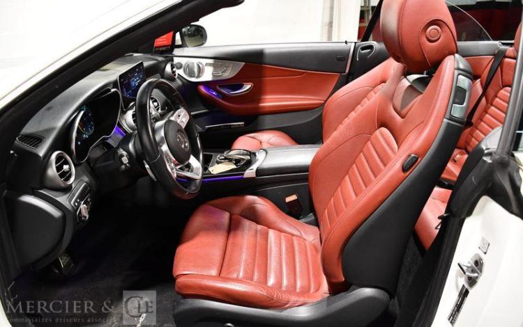 MERCEDES CLASSE C CABRIOLET 2.0 220D 195ch AMG LINE 9G-TRONIC BLANC FH-097-ST