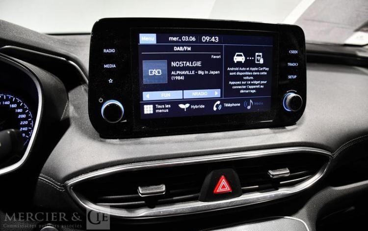 HYUNDAI SANTA FE 1.6 T-GDI 230ch MHEV INTUITIVE BVA NOIR FZ-702-JN