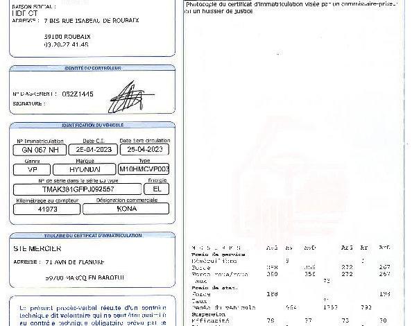 HYUNDAI KONA 205 EV 64KWH CREATIVE BVA BLEU GN-067-NH