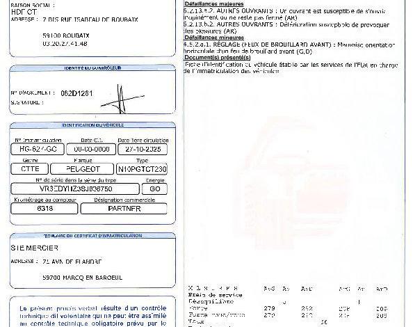 PEUGEOT PARTNER 1.5 BLUEHDI 130ch 650KG L1 M EAT BLANC HG-627-GC
